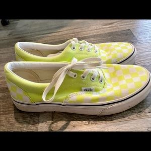 Like new neon yellow/green Vans